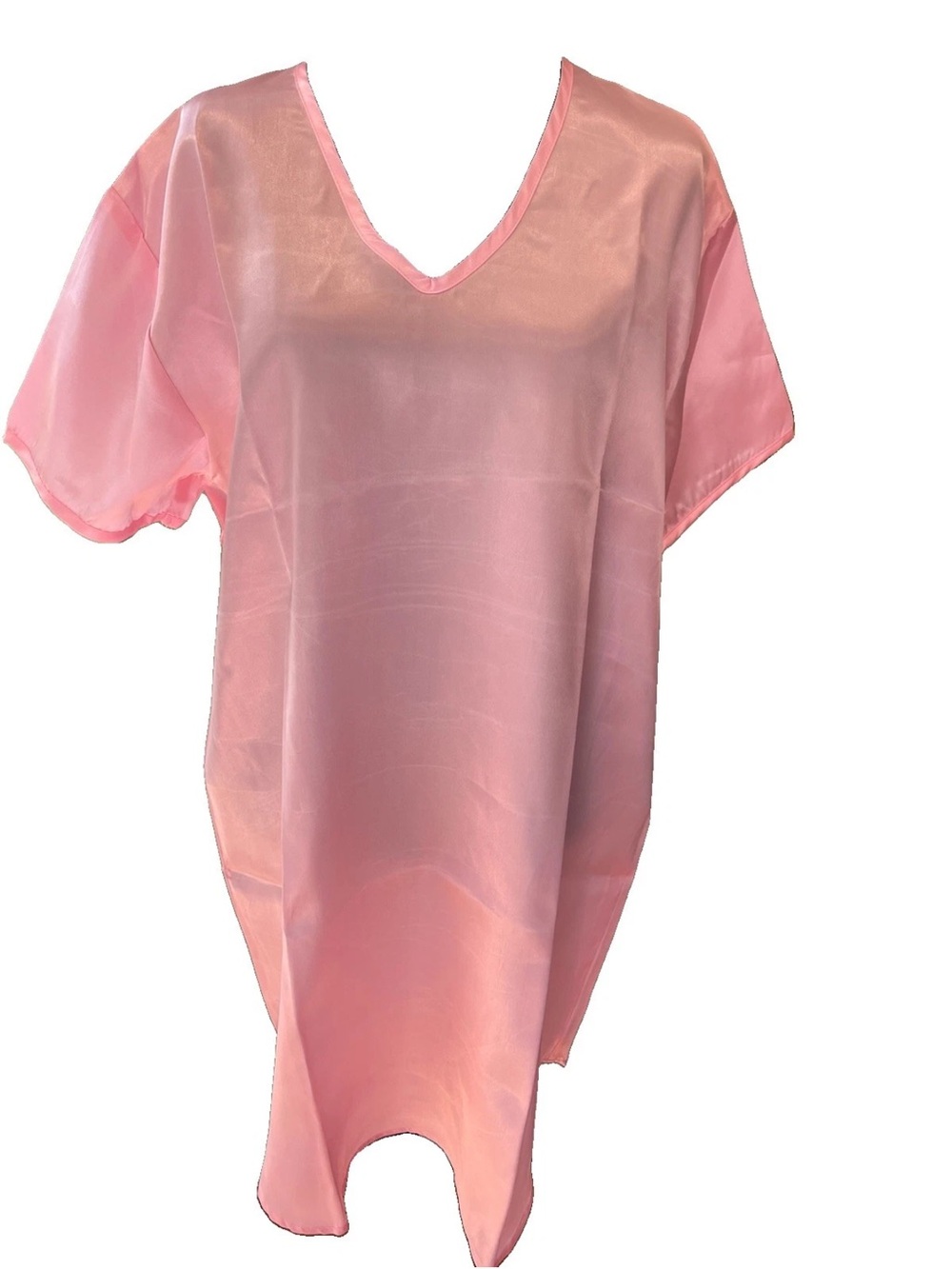 Gold Coast satin‎ sheen Pink ladies V-Neck night gown/Chemise NWOt size Large